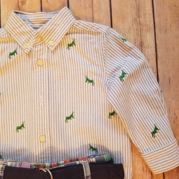 Ralph Lauren Kid's 3 pc Outfit Frog Design 12 m - Picture 2 of 8